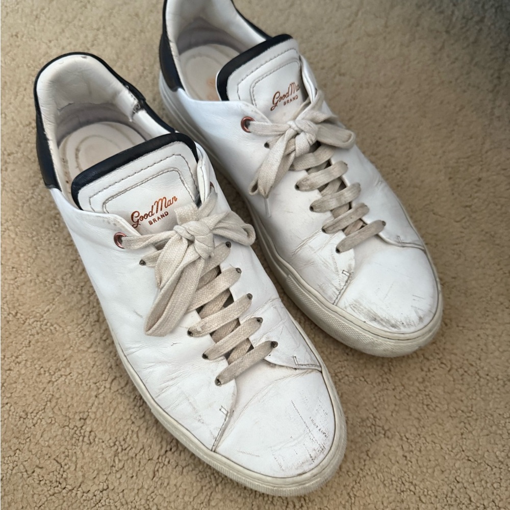 Good Man Brand Leather White Men's Sneakers